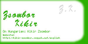 zsombor kikir business card